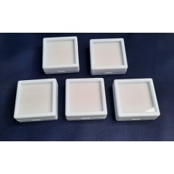 Set 5 scatole per gemme gioielli e preziosi 40x40x17 mm